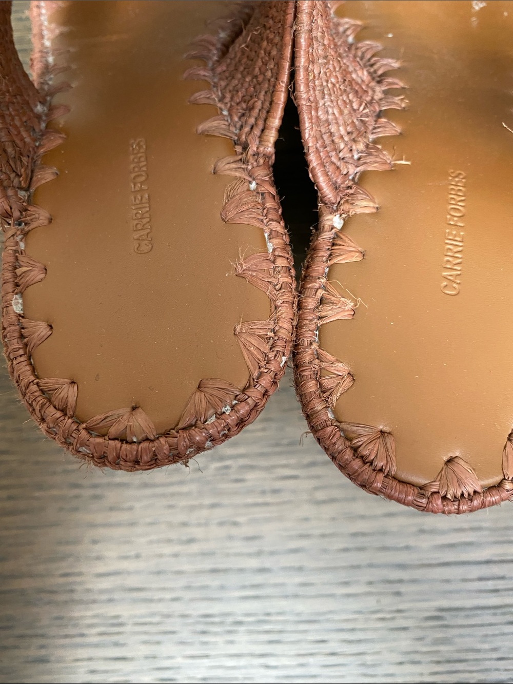 Carrie Forbes Lina Raffia Wedge Woven Platform Slide Sandals - Picture 6 of 8